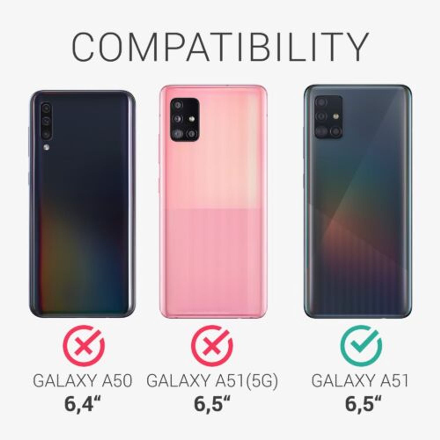 Husa pentru Samsung Galaxy A51, Silicon, Silver, 51201.67 fotografia produsului View 6 L
