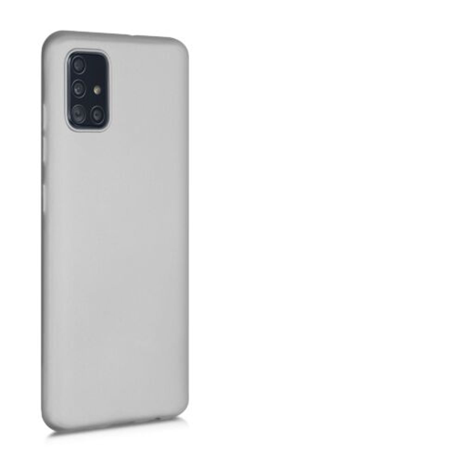 Husa pentru Samsung Galaxy A51, Silicon, Silver, 51201.67 fotografia produsului View 8 L