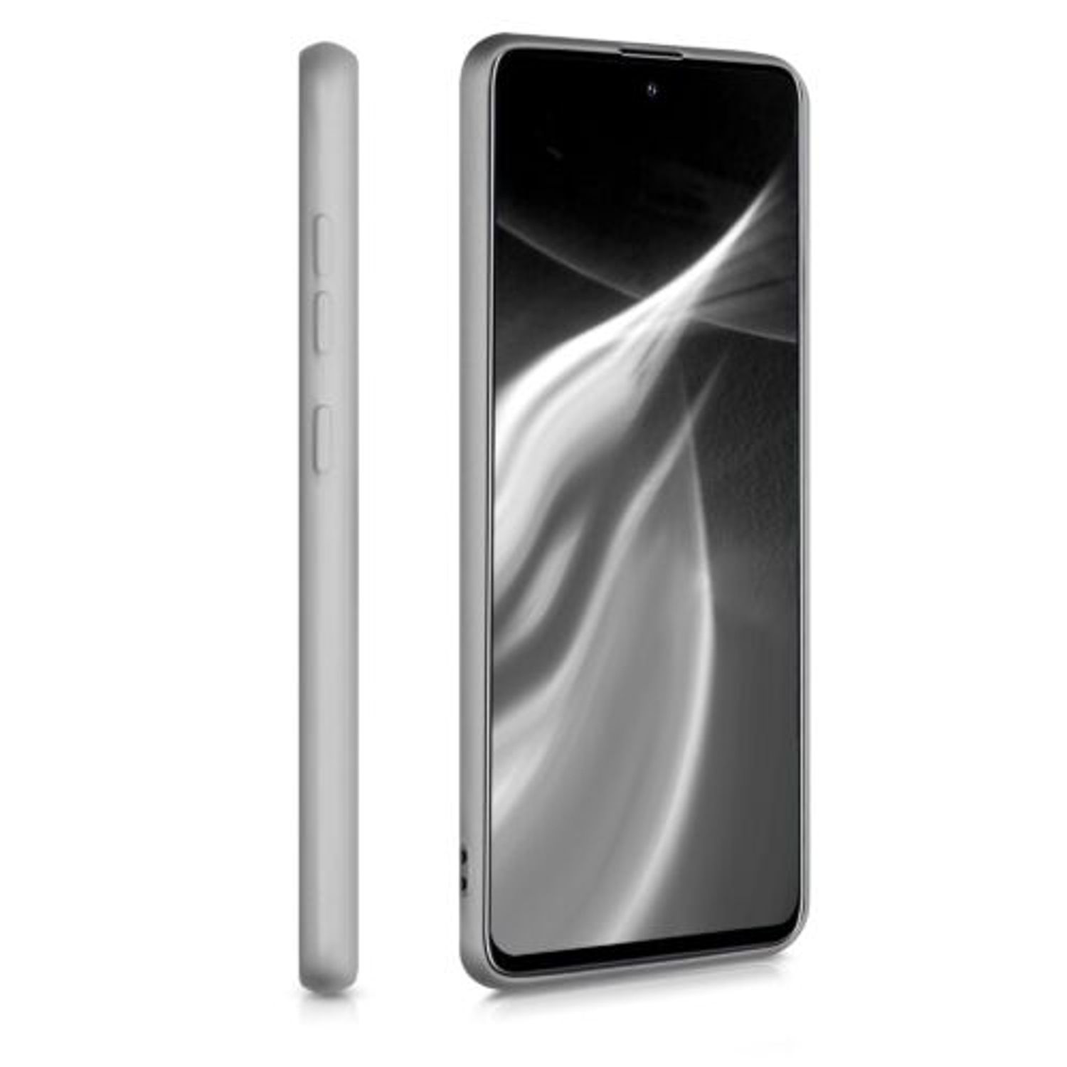 Husa pentru Samsung Galaxy A51, Silicon, Silver, 51201.67 fotografia produsului View 5 L