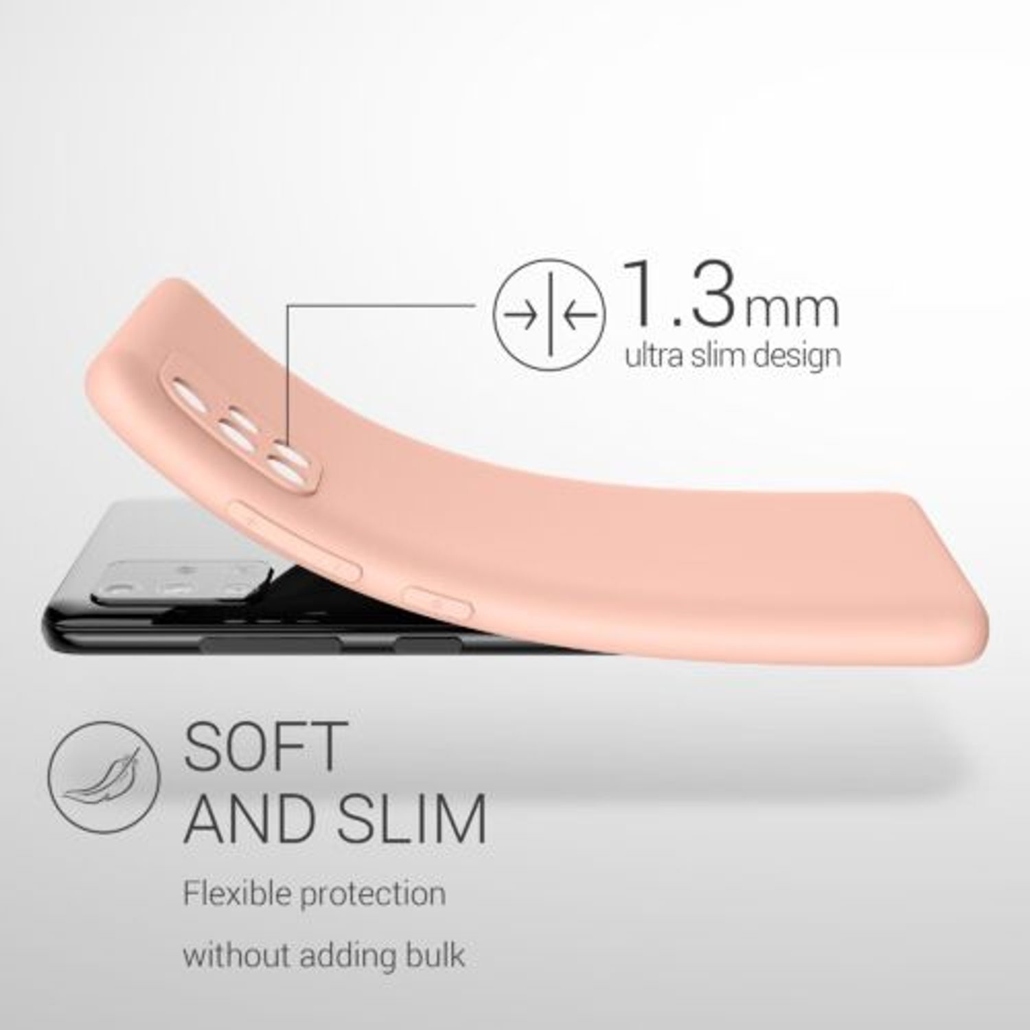 Husa pentru Samsung Galaxy A51, Silicon, Roz, 51196.199 fotografia produsului View 3 L
