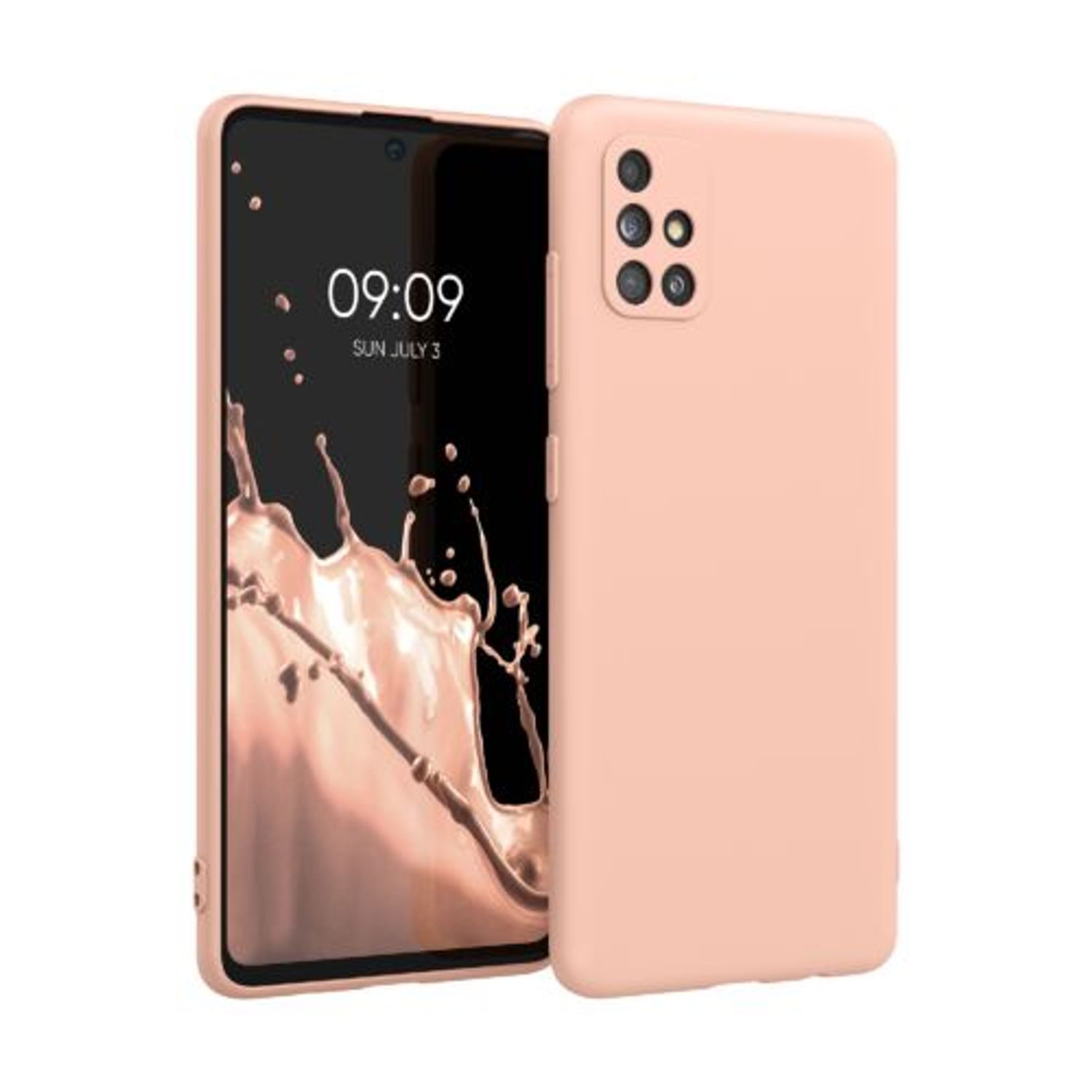 Husa pentru Samsung Galaxy A51, Silicon, Roz, 51196.199 fotografia produsului