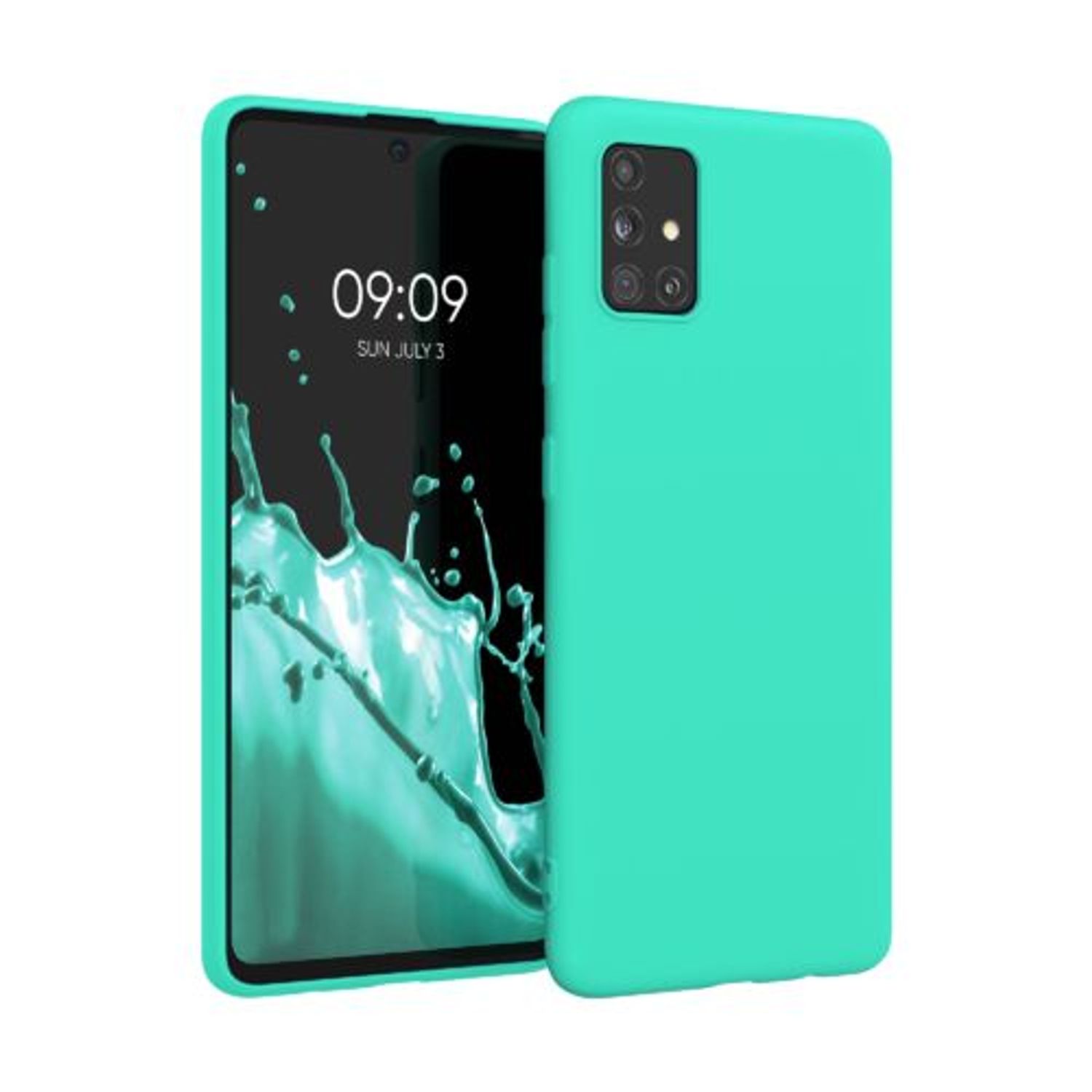 Husa pentru Samsung Galaxy A51, Silicon, Verde, 51196.126 fotografia produsului