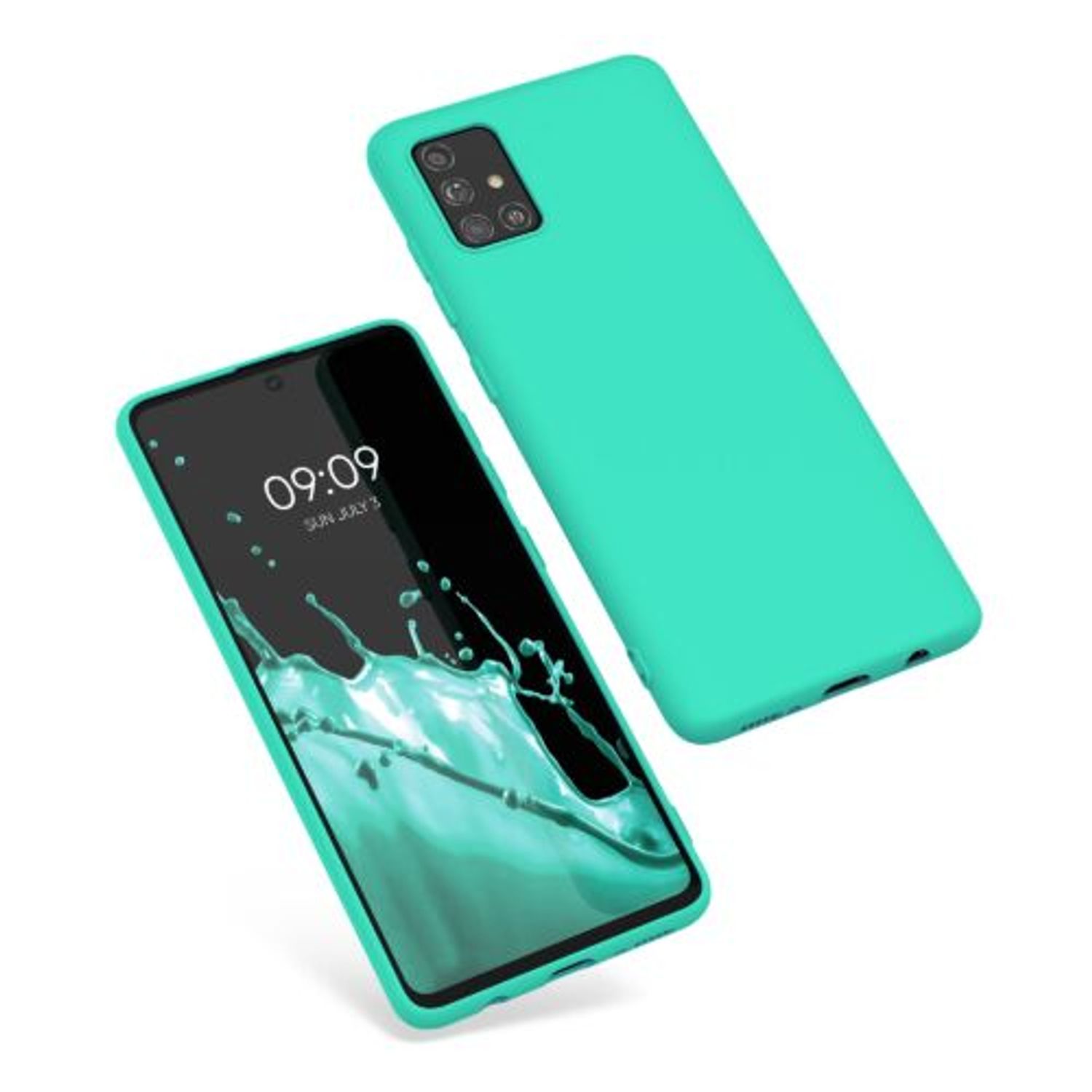 Husa pentru Samsung Galaxy A51, Silicon, Verde, 51196.126 fotografia produsului View 2 L