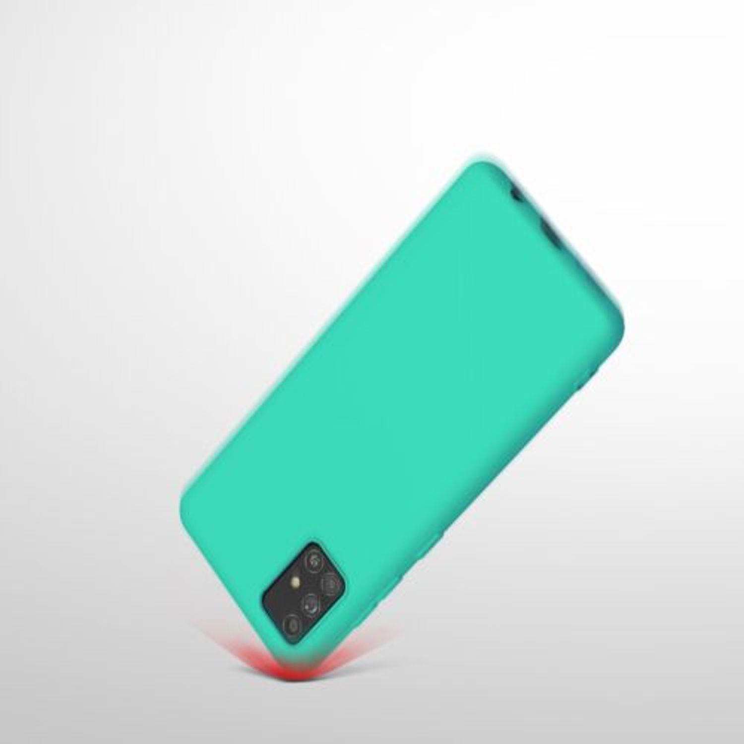 Husa pentru Samsung Galaxy A51, Silicon, Verde, 51196.126 fotografia produsului View 10 L