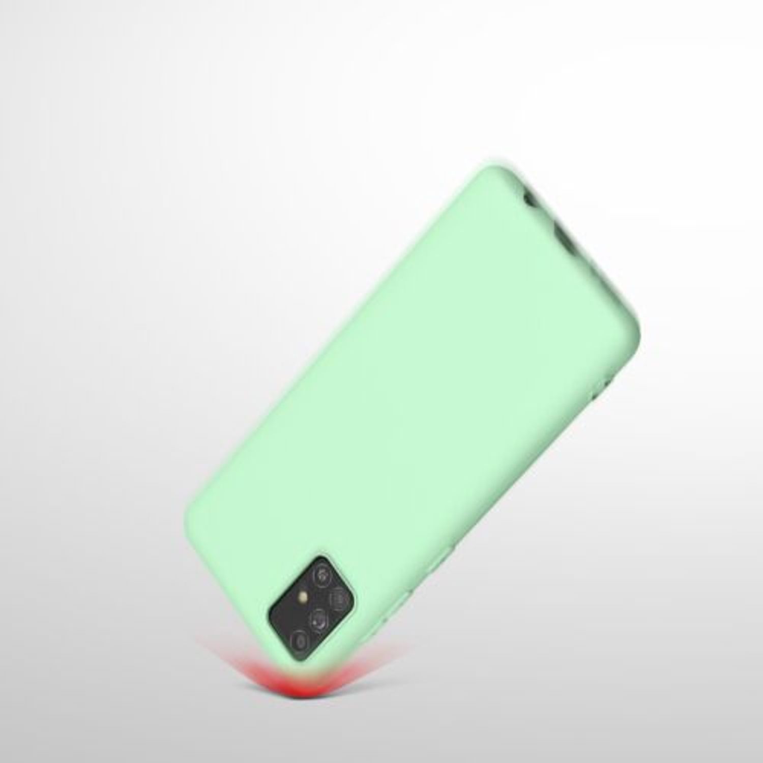 Husa pentru Samsung Galaxy A51, Silicon, Verde, 51196.176 fotografia produsului View 10 L