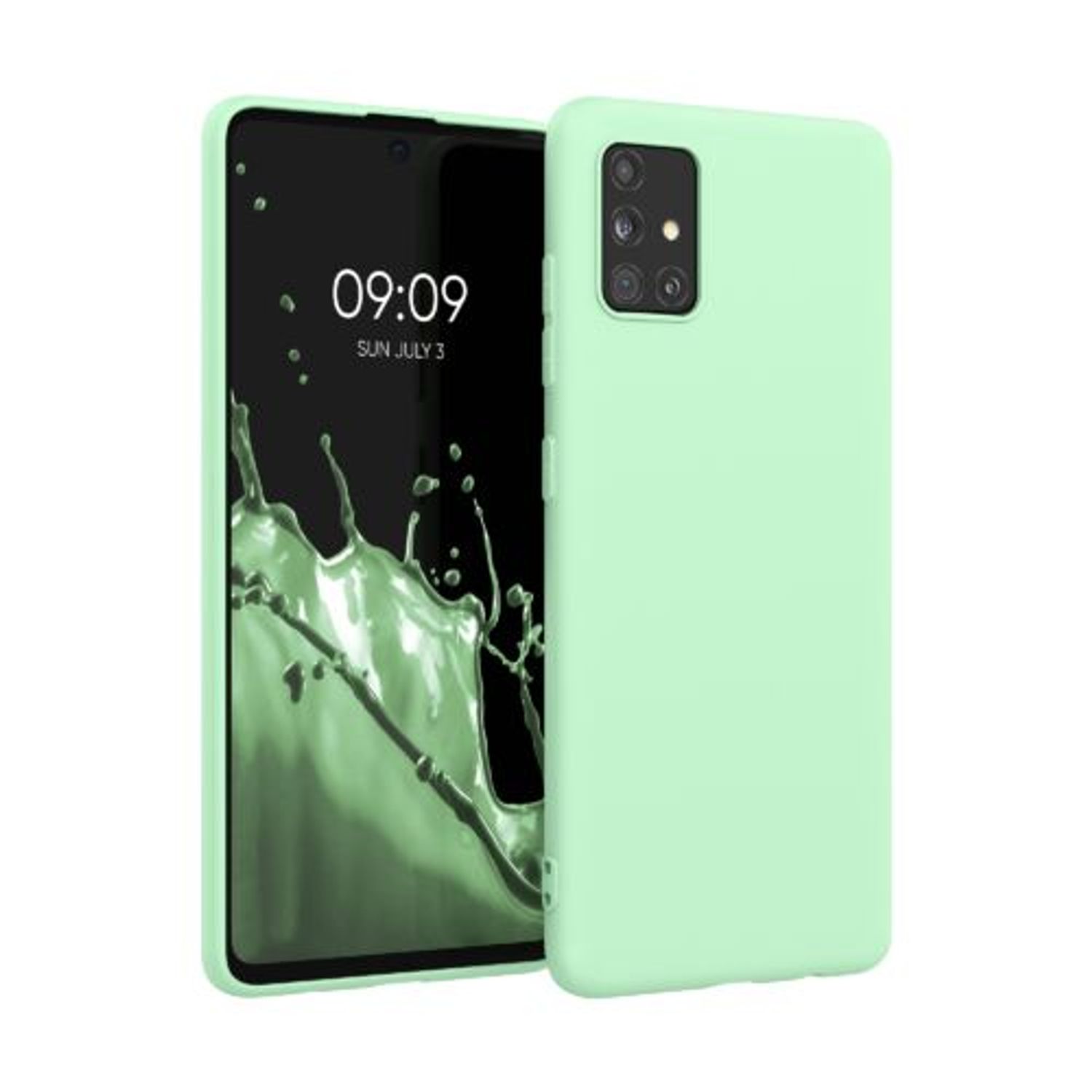 Husa pentru Samsung Galaxy A51, Silicon, Verde, 51196.176 fotografia produsului