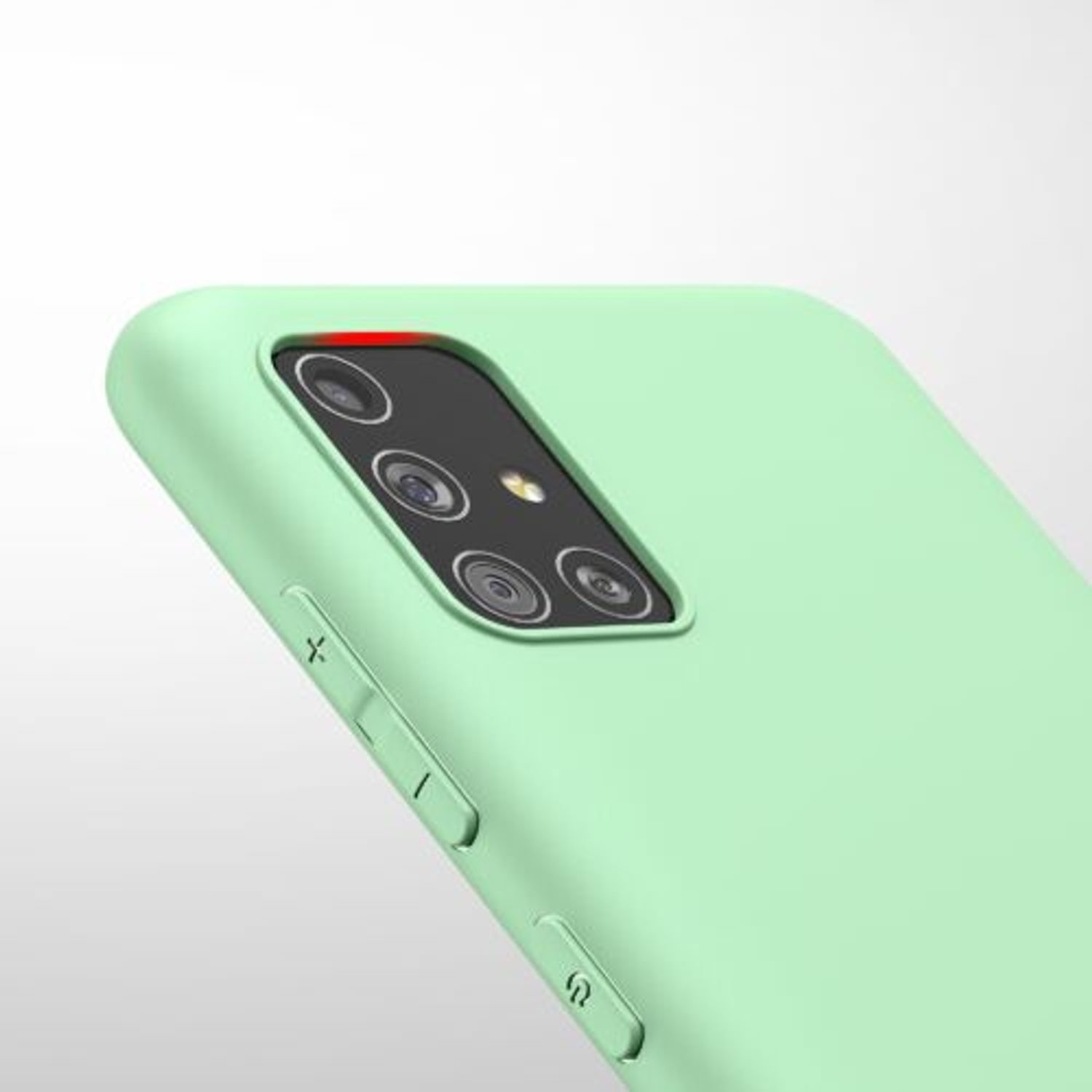 Husa pentru Samsung Galaxy A51, Silicon, Verde, 51196.176 fotografia produsului View 9 L