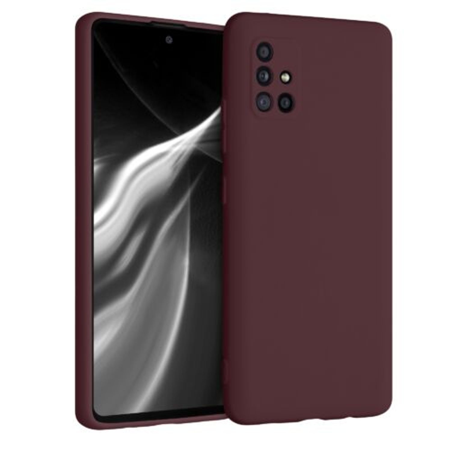 Husa pentru Samsung Galaxy A51 5G, Silicon, Rosu, 53686.190 fotografia produsului