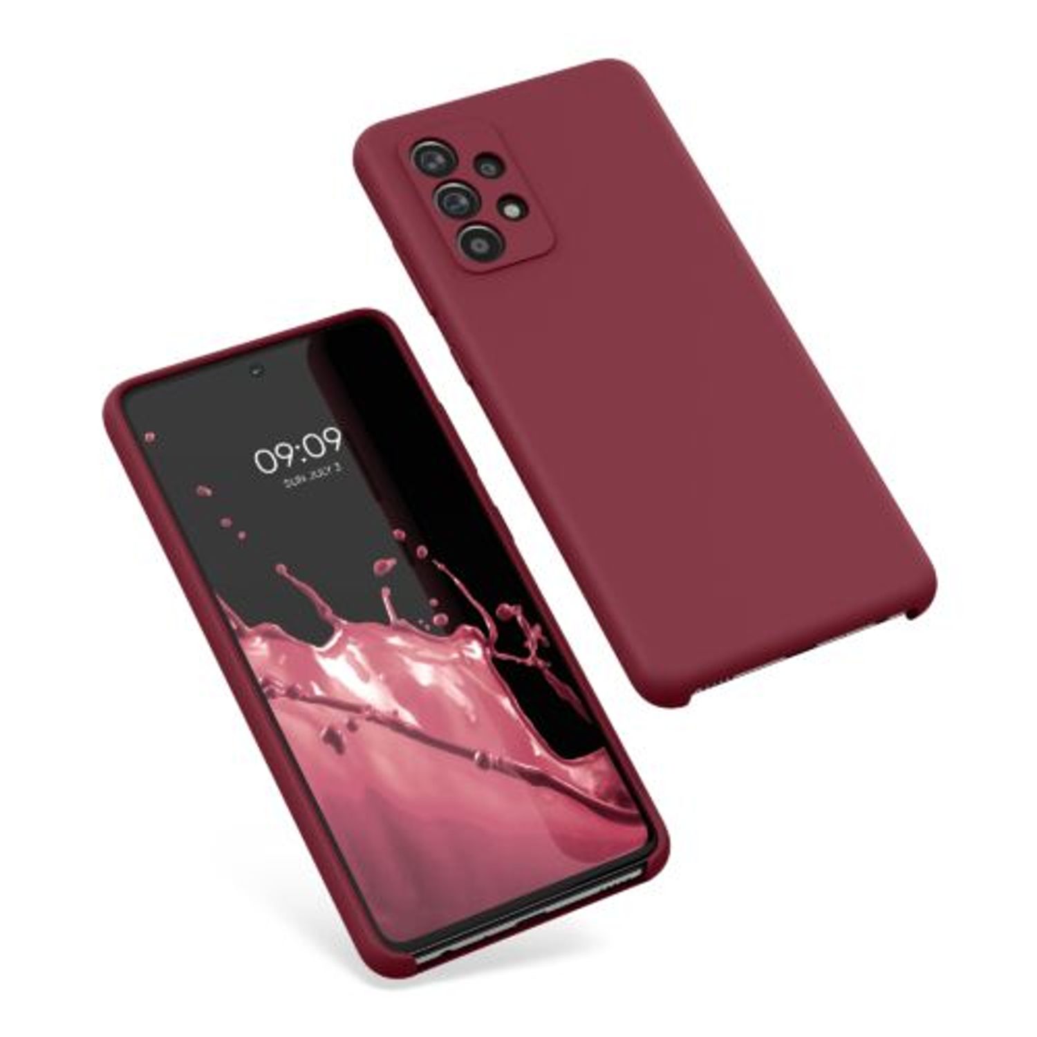Husa pentru Samsung Galaxy A52, Silicon, Rosu, 54347.209 fotografia produsului View 2 L