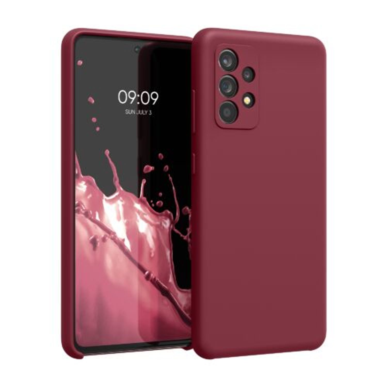 Husa pentru Samsung Galaxy A52, Silicon, Rosu, 54347.209 fotografia produsului