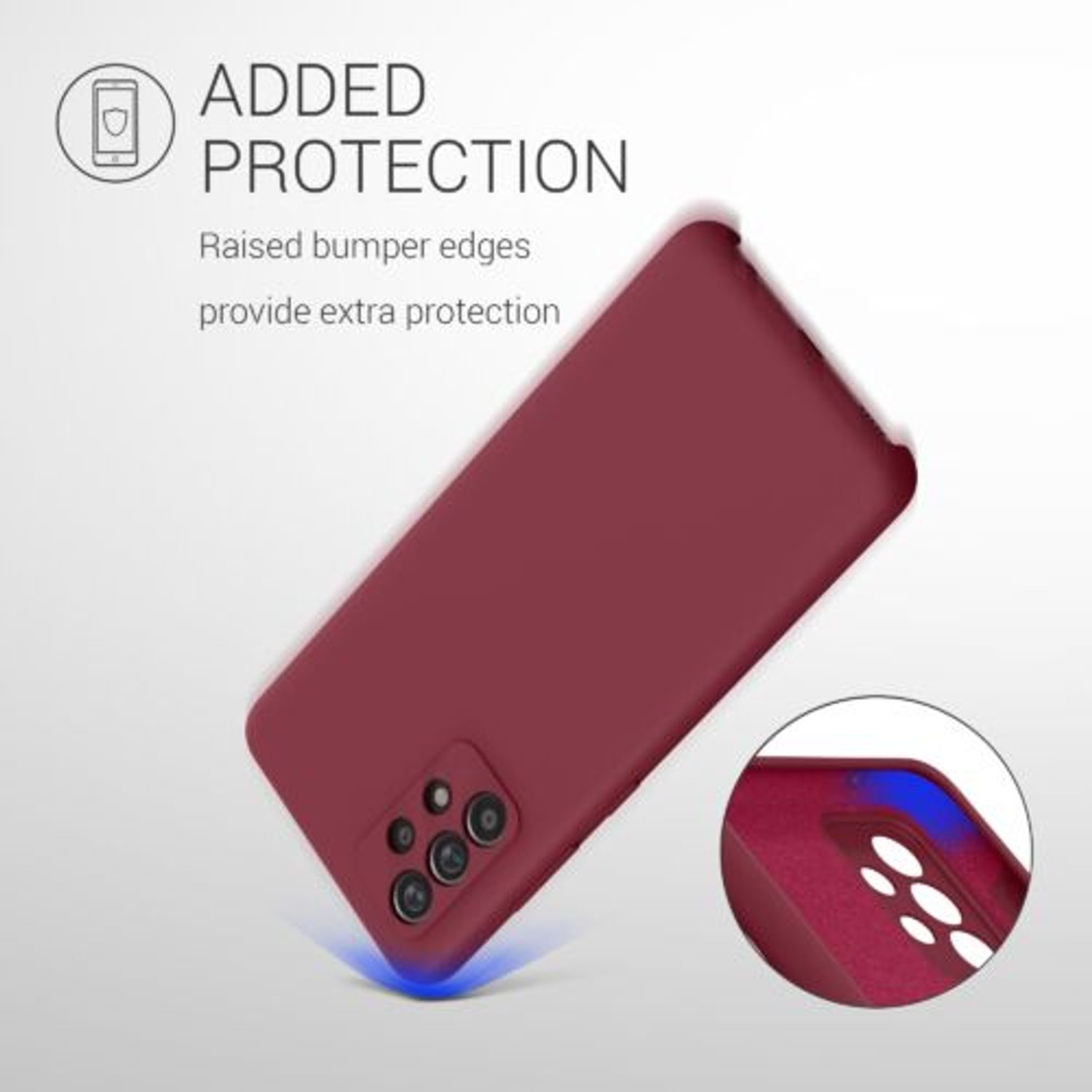 Husa pentru Samsung Galaxy A52, Silicon, Rosu, 54347.209 fotografia produsului View 6 L