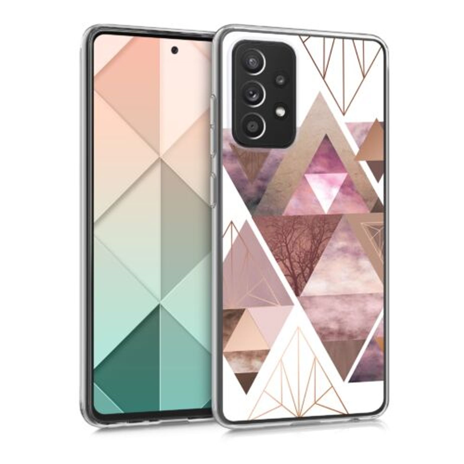Husa pentru Samsung Galaxy A52, Silicon, Multicolor, 54357.02 fotografia produsului