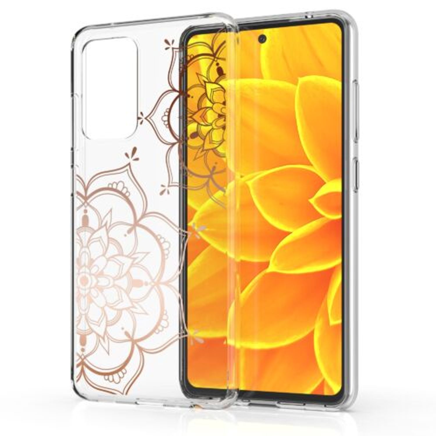 Husa pentru Samsung Galaxy A52, Silicon, Rose Gold, 54357.01 fotografia produsului View 2 L