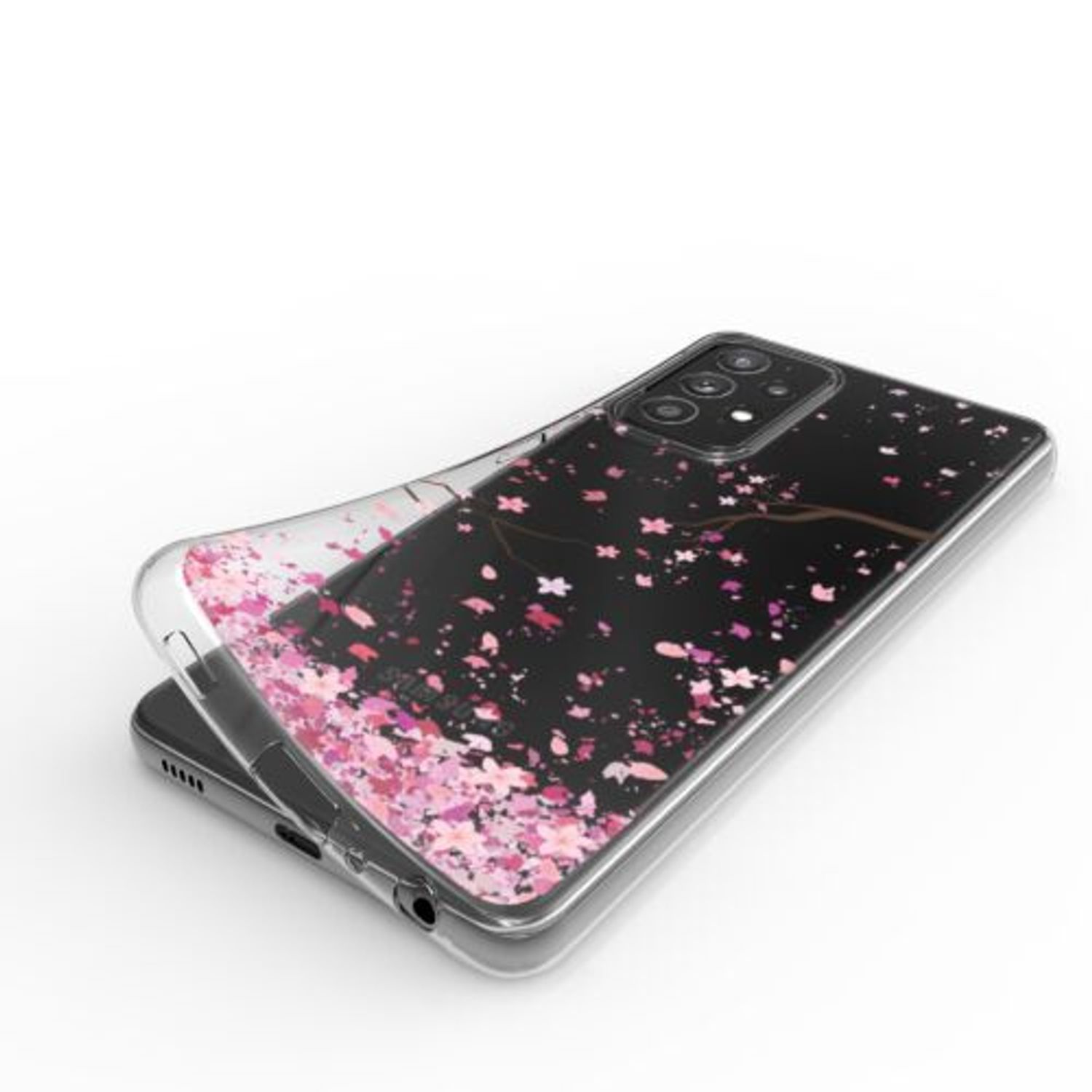 Husa pentru Samsung Galaxy A52, Silicon, Roz, 54348.02 fotografia produsului View 9 L