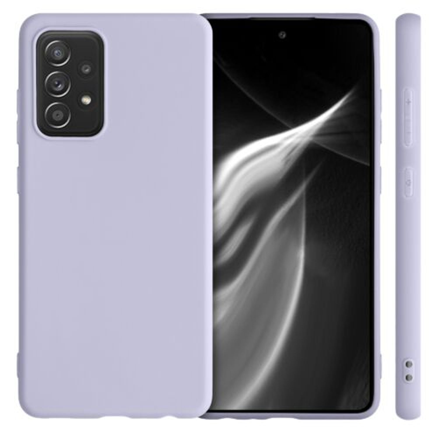 Husa pentru Samsung Galaxy A52, Silicon, Albastru, 54346.108 fotografia produsului View 2 L