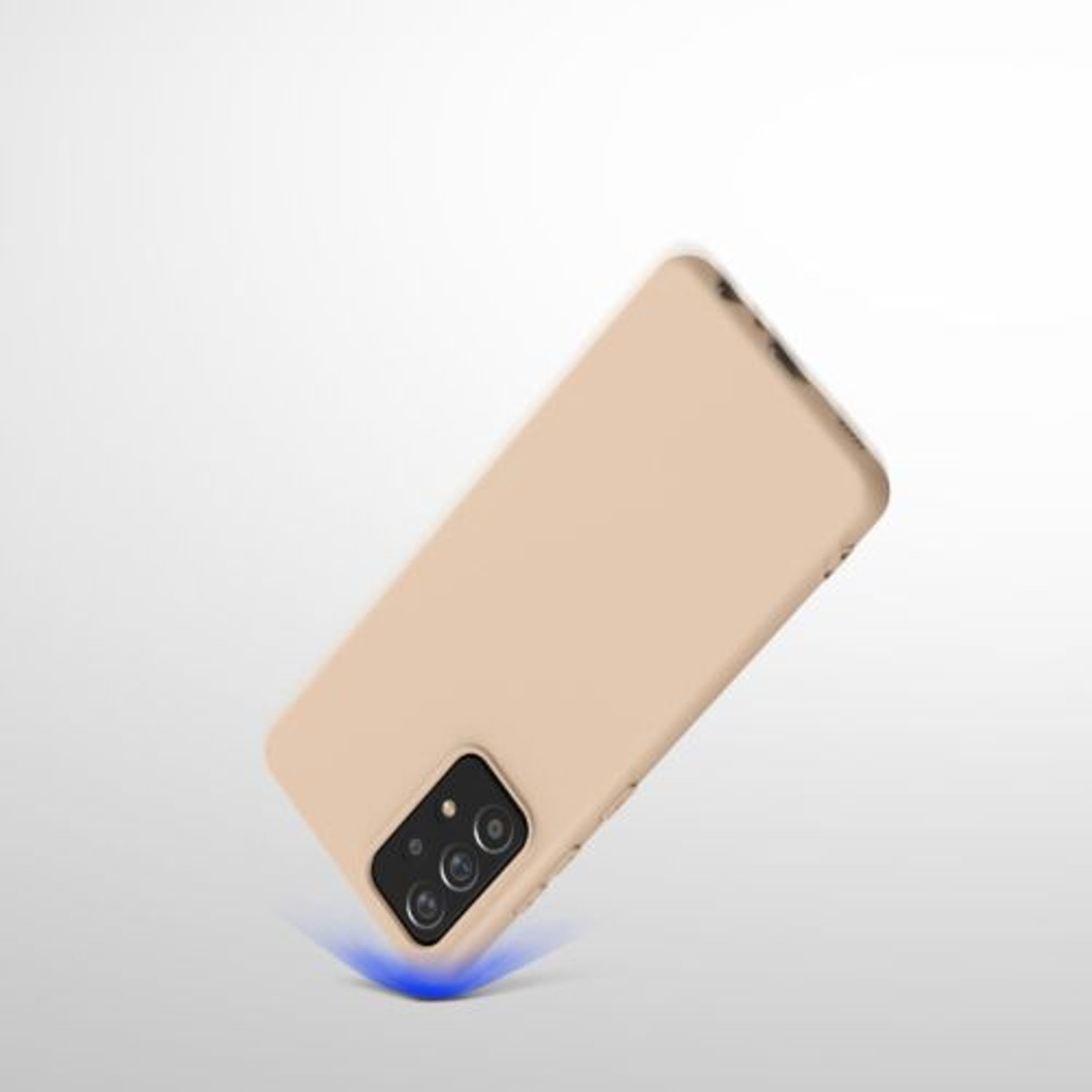 Husa pentru Samsung Galaxy A52, Silicon, Crem, 54346.154 fotografia produsului View 9 L