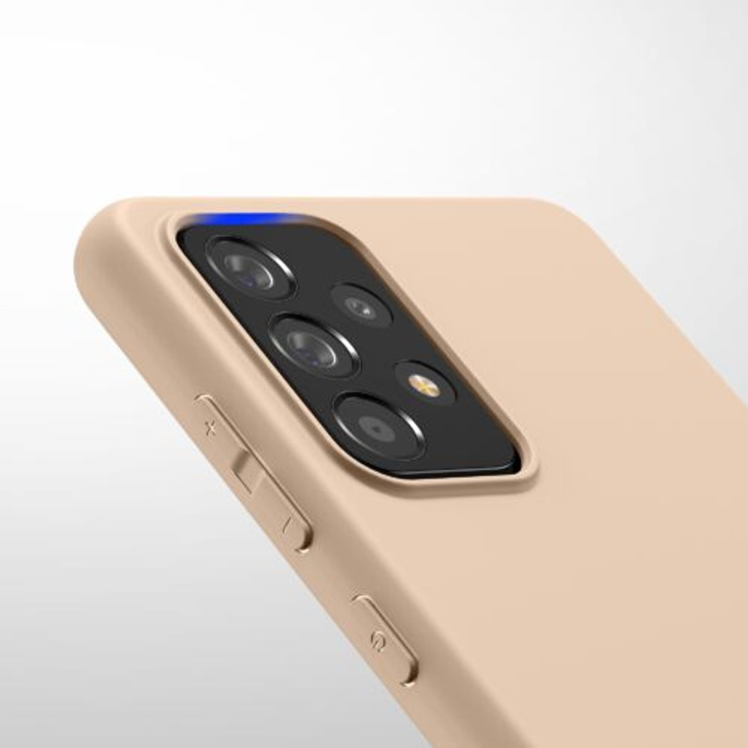 Husa pentru Samsung Galaxy A52, Silicon, Crem, 54346.154 fotografia produsului View 8 L