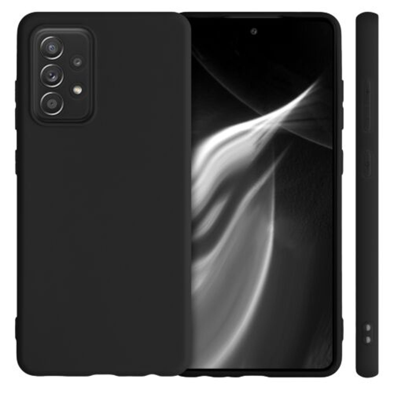 Husa pentru Samsung Galaxy A52, Silicon, Negru, 54346.47 fotografia produsului View 2 L