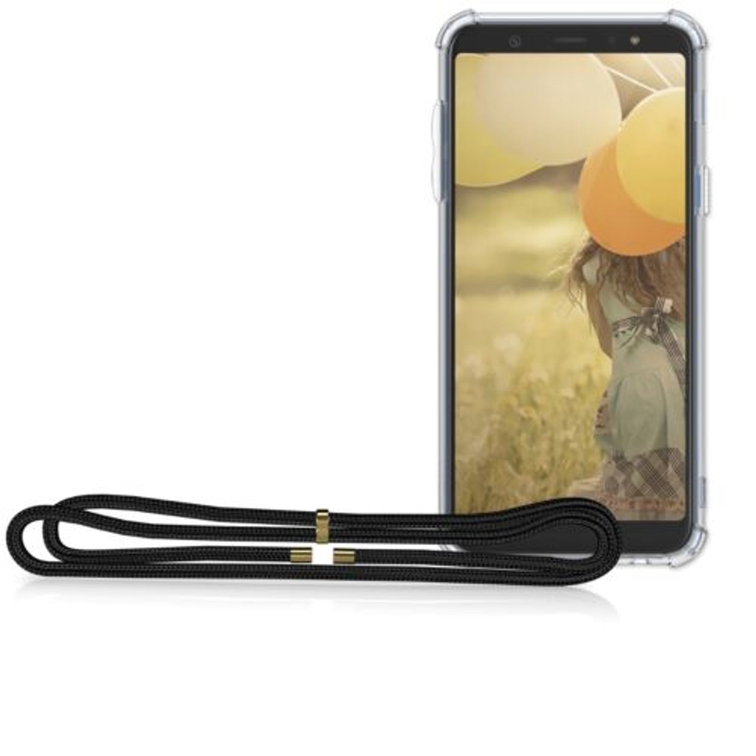 Husa pentru Samsung Galaxy A6 Plus, Silicon, Transparent, 48457.01 fotografia produsului View 9 L