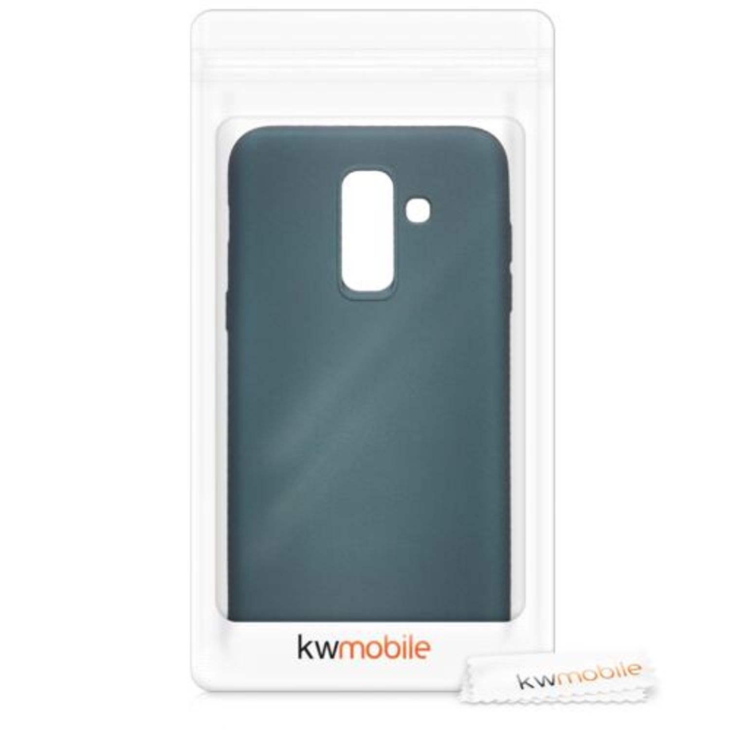 Husa pentru Samsung Galaxy A6 Plus, Silicon, Verde, 45264.14 fotografia produsului View 7 L