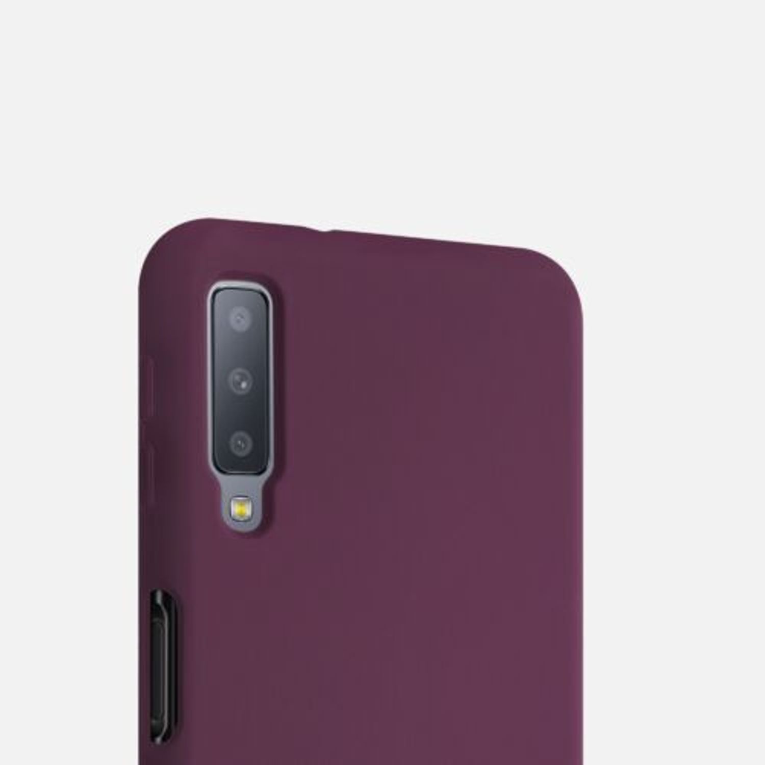 Husa pentru Samsung Galaxy A7 (2018), Silicon, Violet, 47730.187 fotografia produsului View 8 L