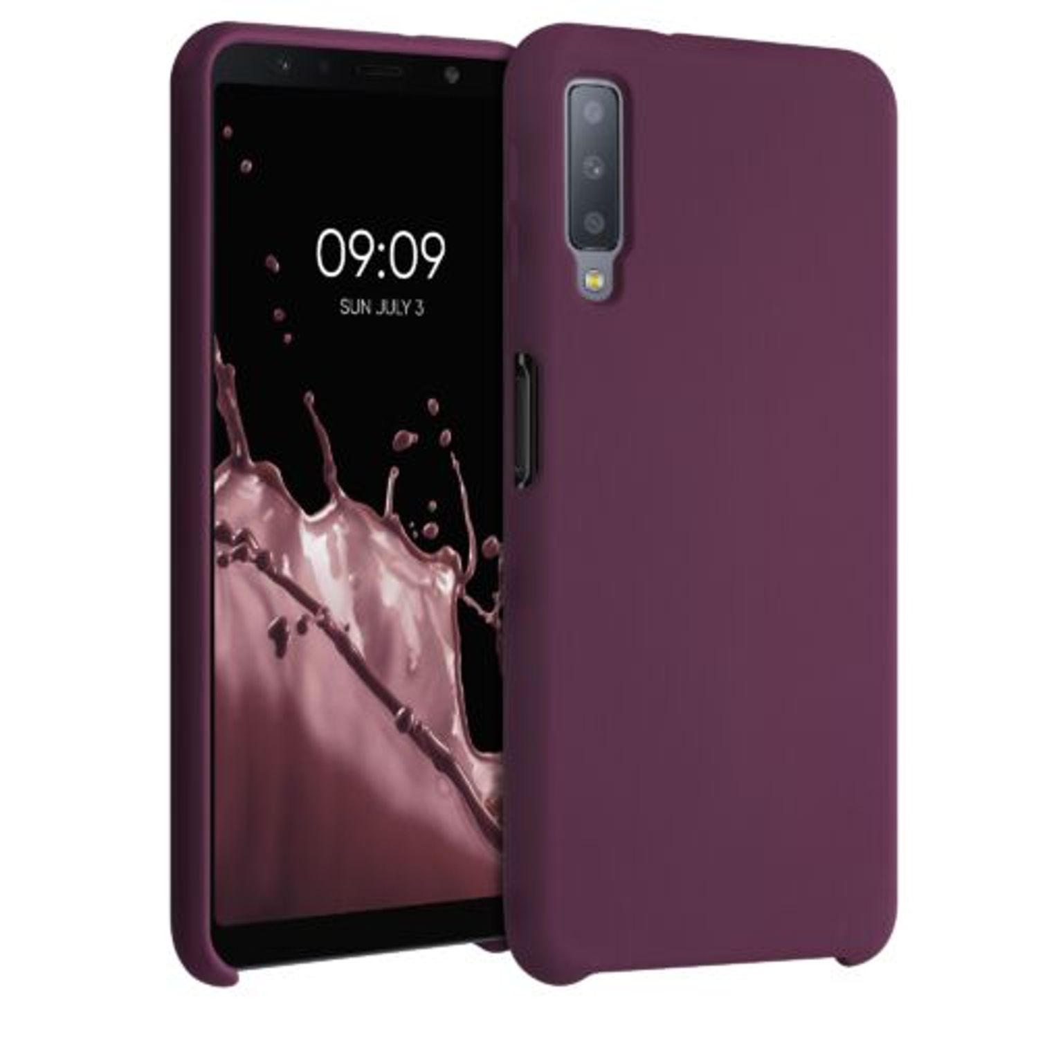 Husa pentru Samsung Galaxy A7 (2018), Silicon, Violet, 47730.187 fotografia produsului