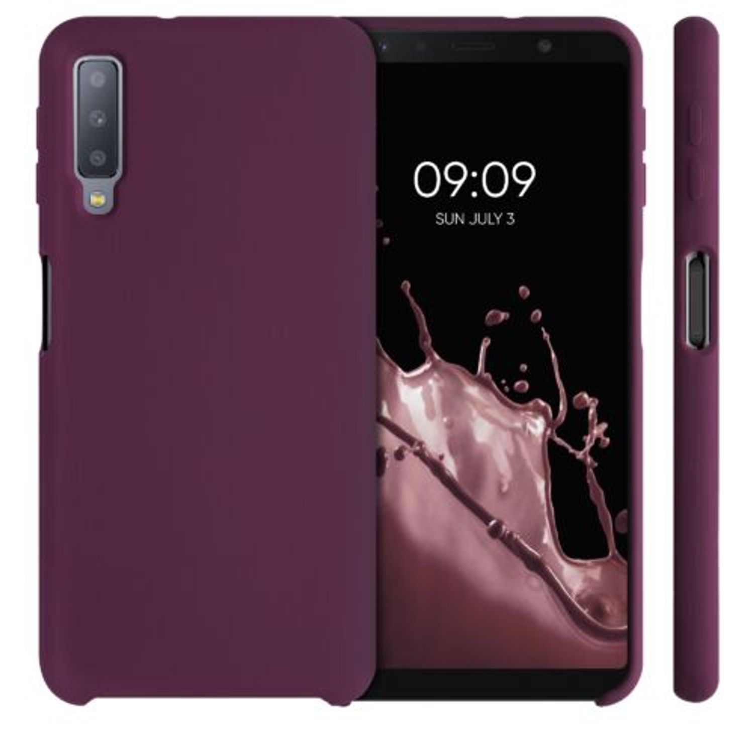 Husa pentru Samsung Galaxy A7 (2018), Silicon, Violet, 47730.187 fotografia produsului View 2 L