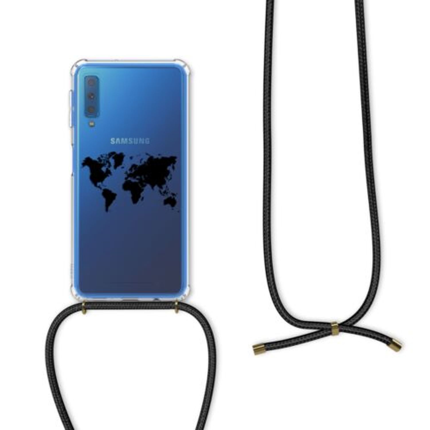 Husa pentru Samsung Galaxy A7 (2018), Silicon, Transparent, 48453.01 fotografia produsului View 2 L