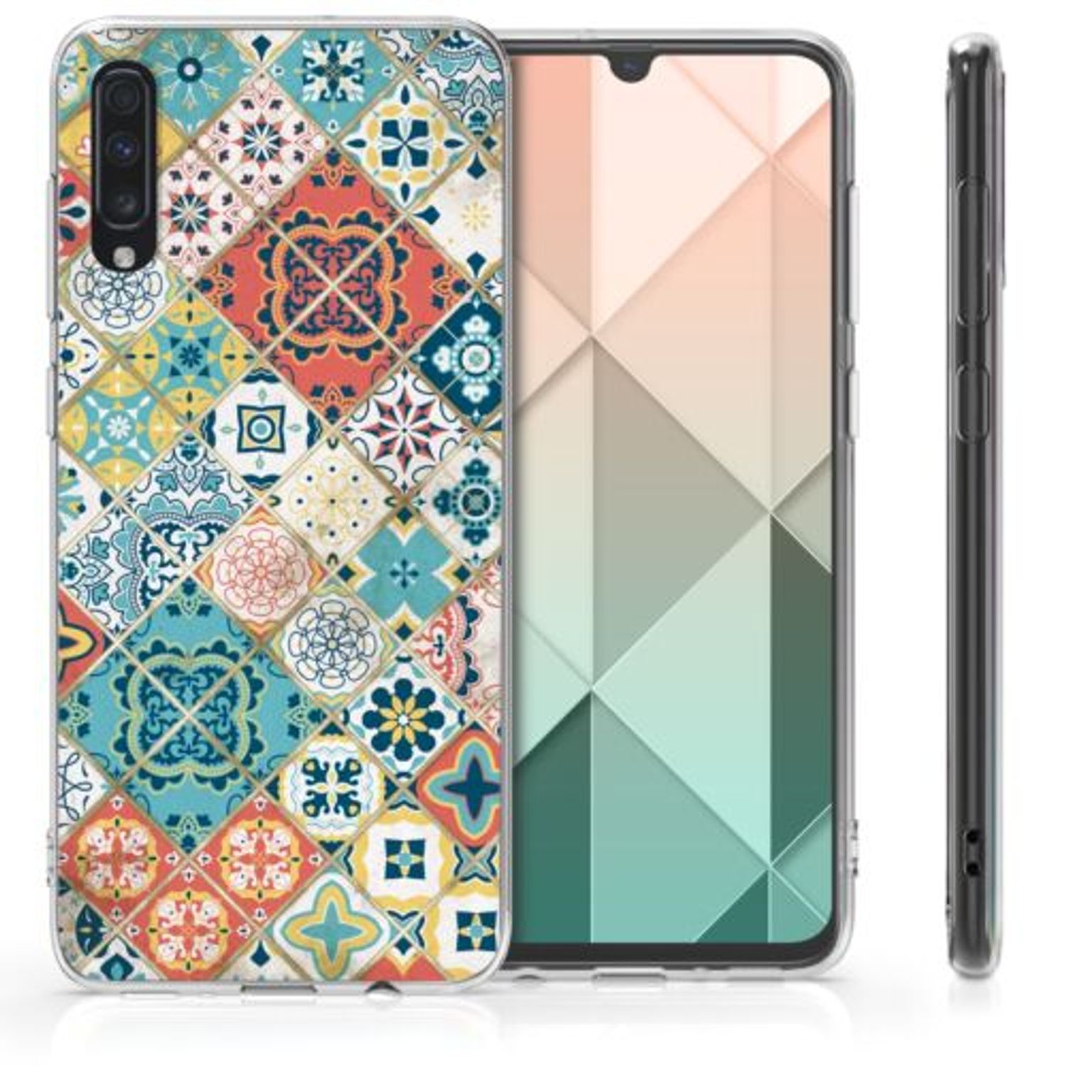 Husa pentru Samsung Galaxy A70, Silicon, Multicolor, 48434.12 fotografia produsului View 3 L