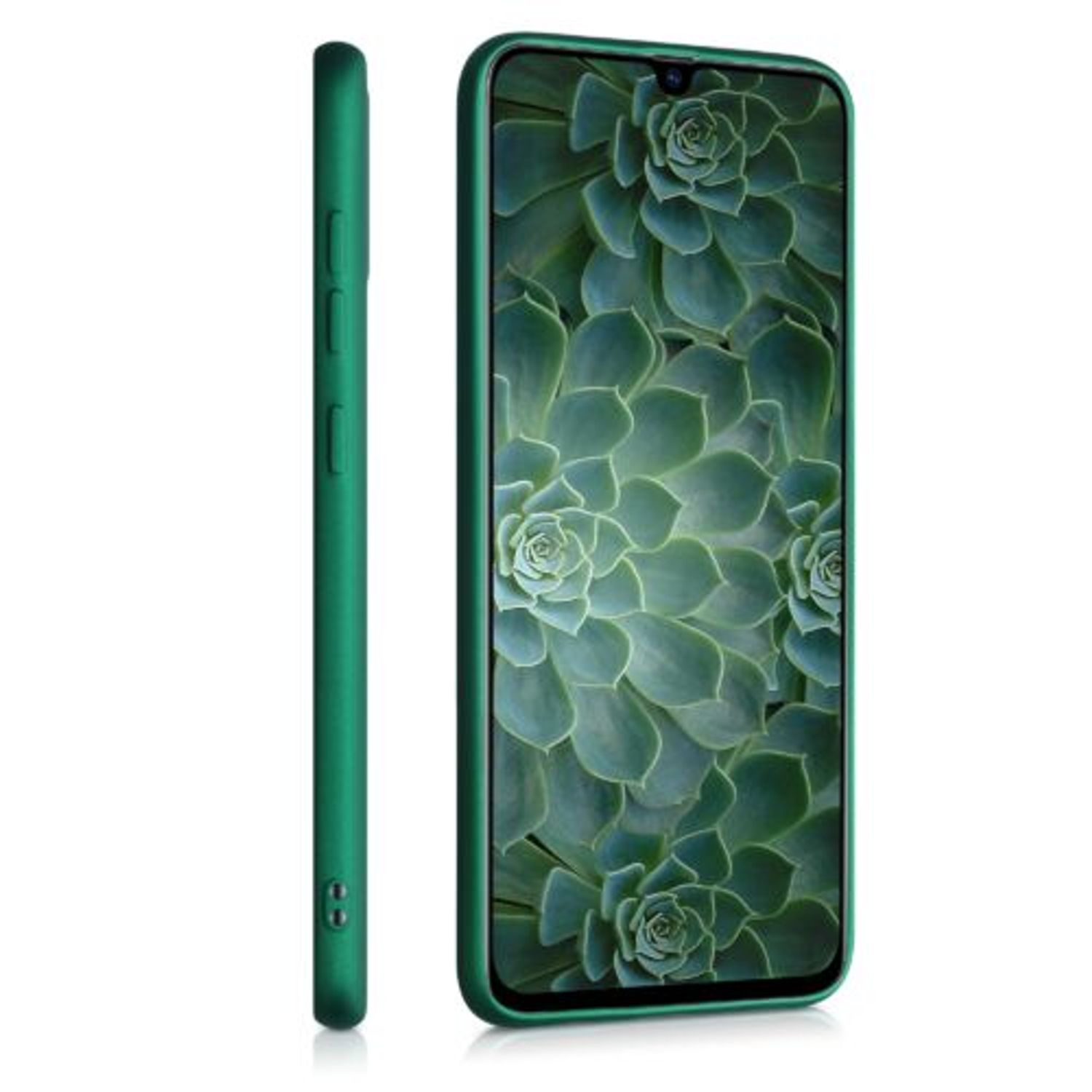 Husa pentru Samsung Galaxy A70, Silicon, Verde, 48430.170 fotografia produsului View 5 L