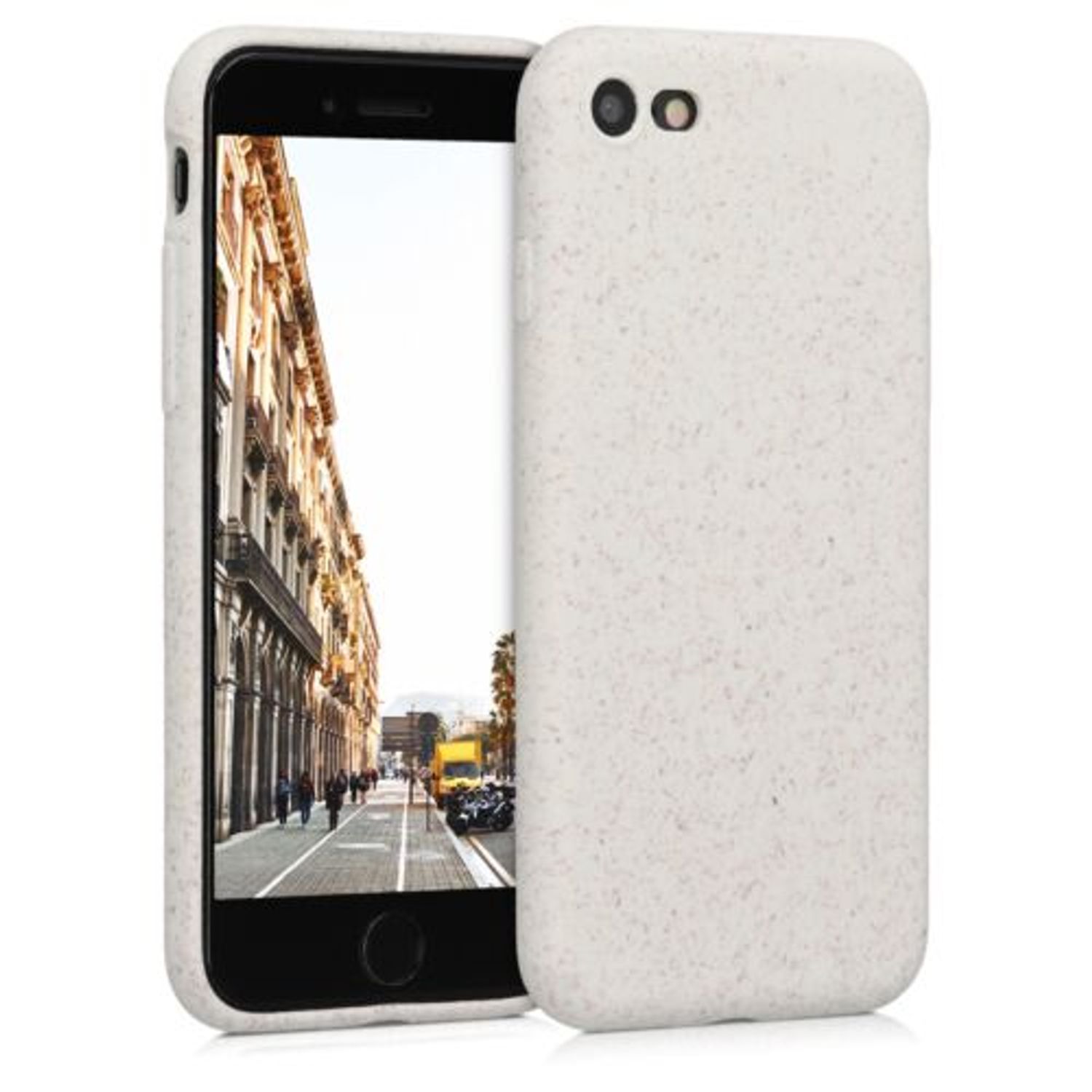 Husa pentru Apple iPhone 8/iPhone 7/iPhone SE 2, Fibre vegetale, Alb, 49106.02 fotografia produsului