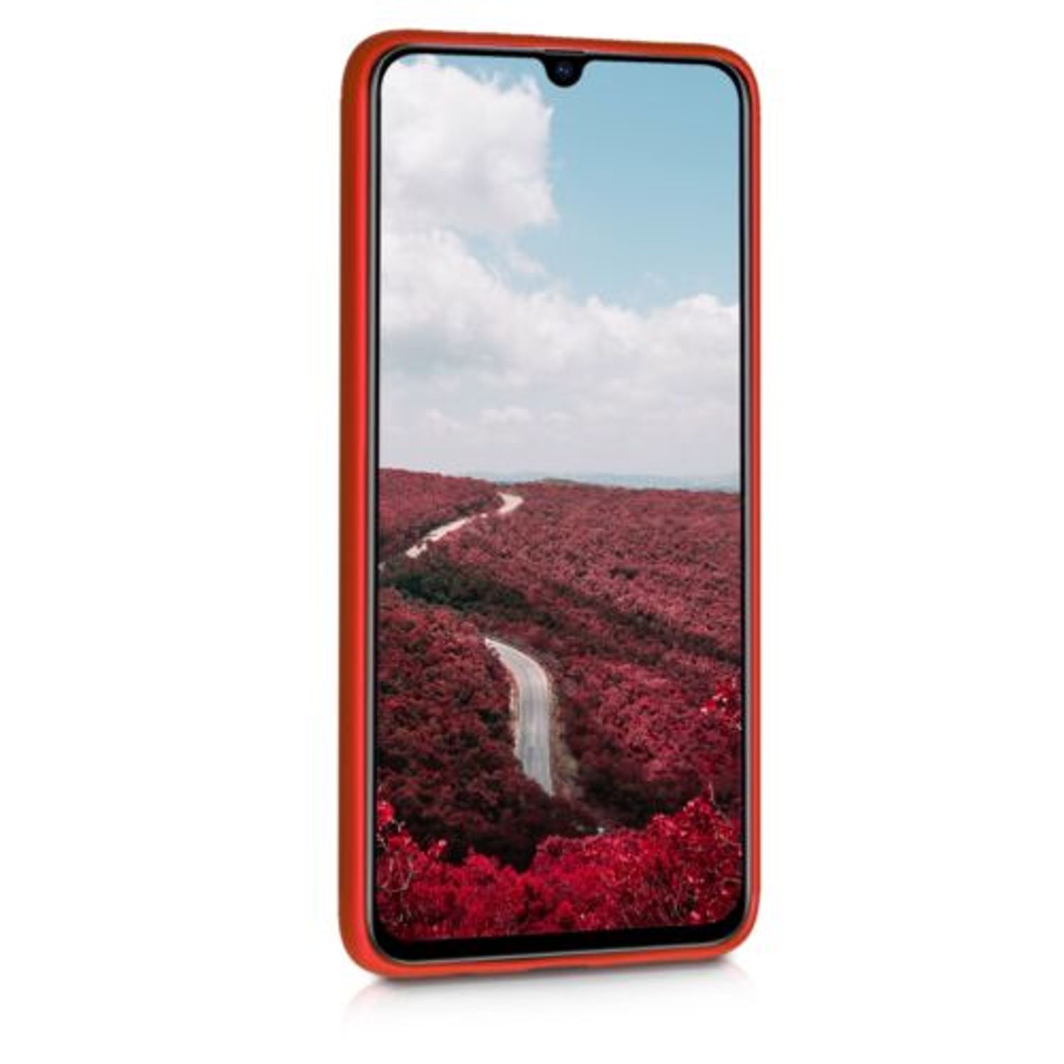 Husa pentru Samsung Galaxy A70, Silicon, Rosu, 48430.36 fotografia produsului View 3 L