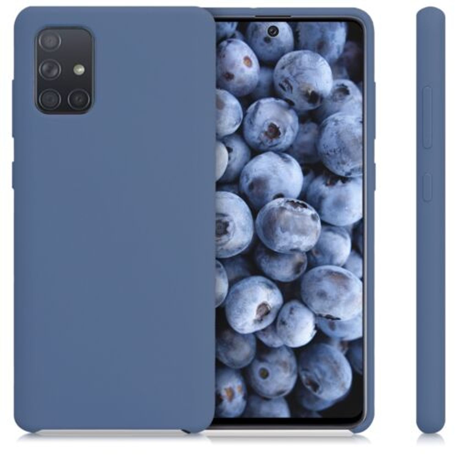 Husa pentru Samsung Galaxy A71, Silicon, Albastru, 51209.168 fotografia produsului View 2 L