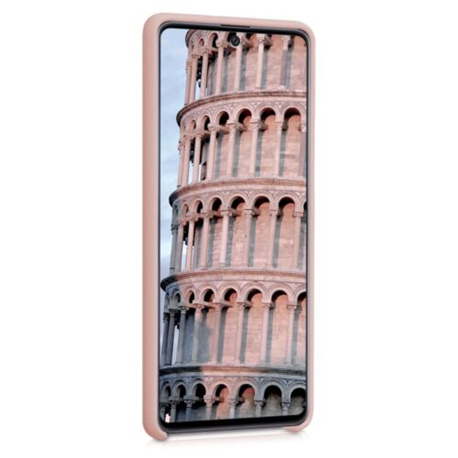 Husa pentru Samsung Galaxy A71, Silicon, Roz, 51209.52 fotografia produsului View 3 L