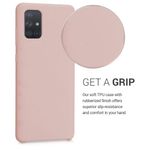 Husa pentru Samsung Galaxy A71, Silicon, Roz, 51209.52 fotografia produsului View 4 S