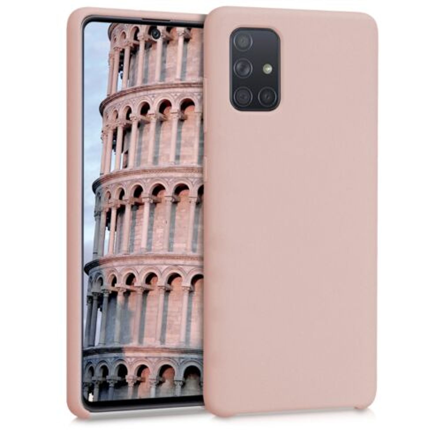 Husa pentru Samsung Galaxy A71, Silicon, Roz, 51209.52 fotografia produsului