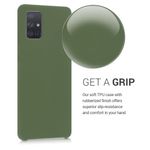Husa pentru Samsung Galaxy A71, Silicon, Verde, 51209.179 fotografia produsului View 4 S