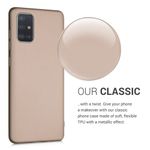 Husa pentru Samsung Galaxy A71, Silicon, Gold, 51213.66 fotografia produsului View 4 S