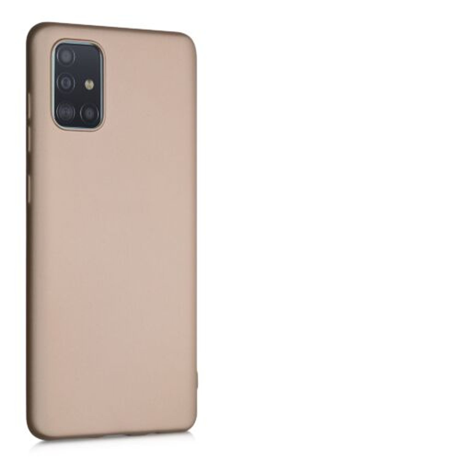Husa pentru Samsung Galaxy A71, Silicon, Gold, 51213.66 fotografia produsului View 8 L