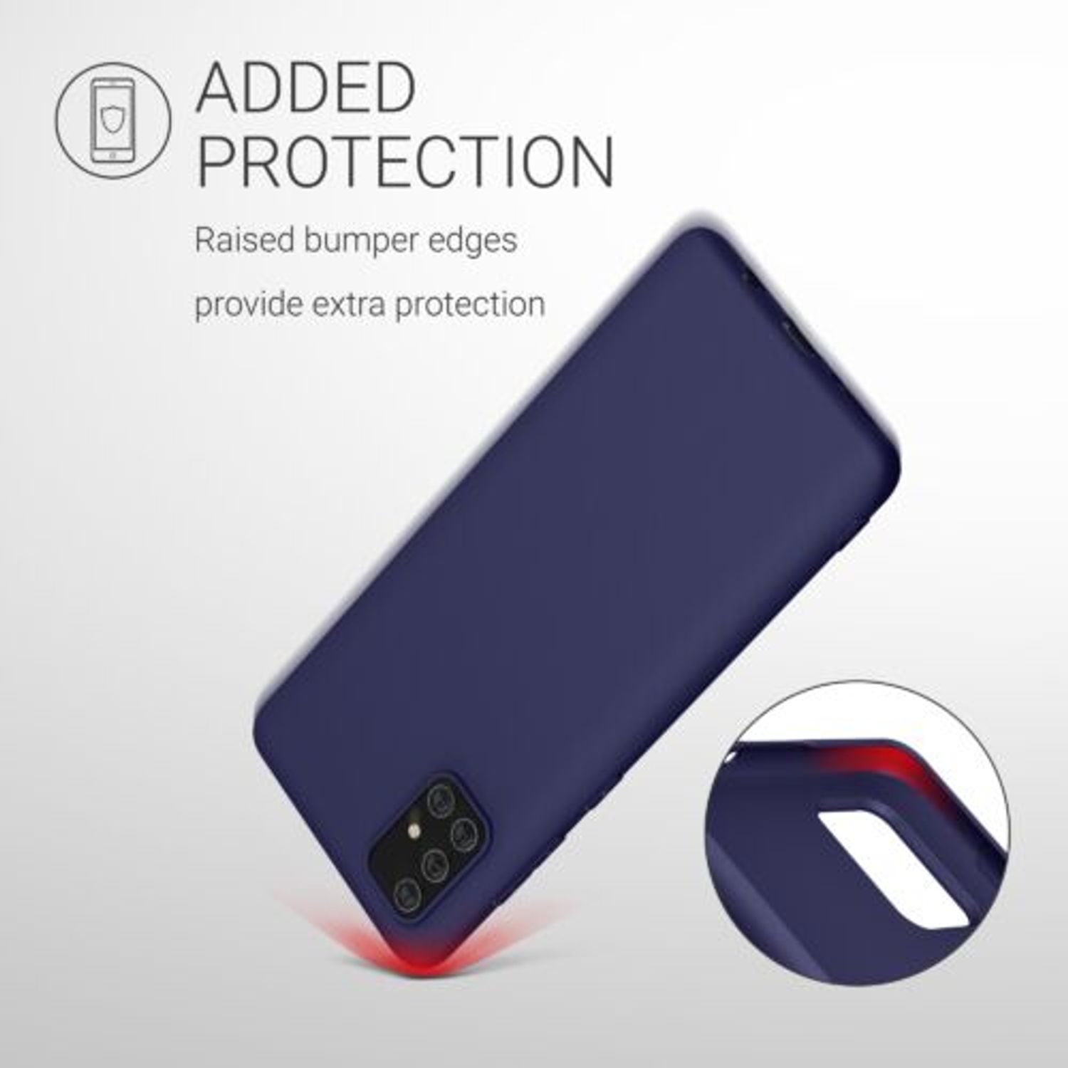 Husa pentru Samsung Galaxy A71, Silicon, Albastru, 51208.182 fotografia produsului View 7 L