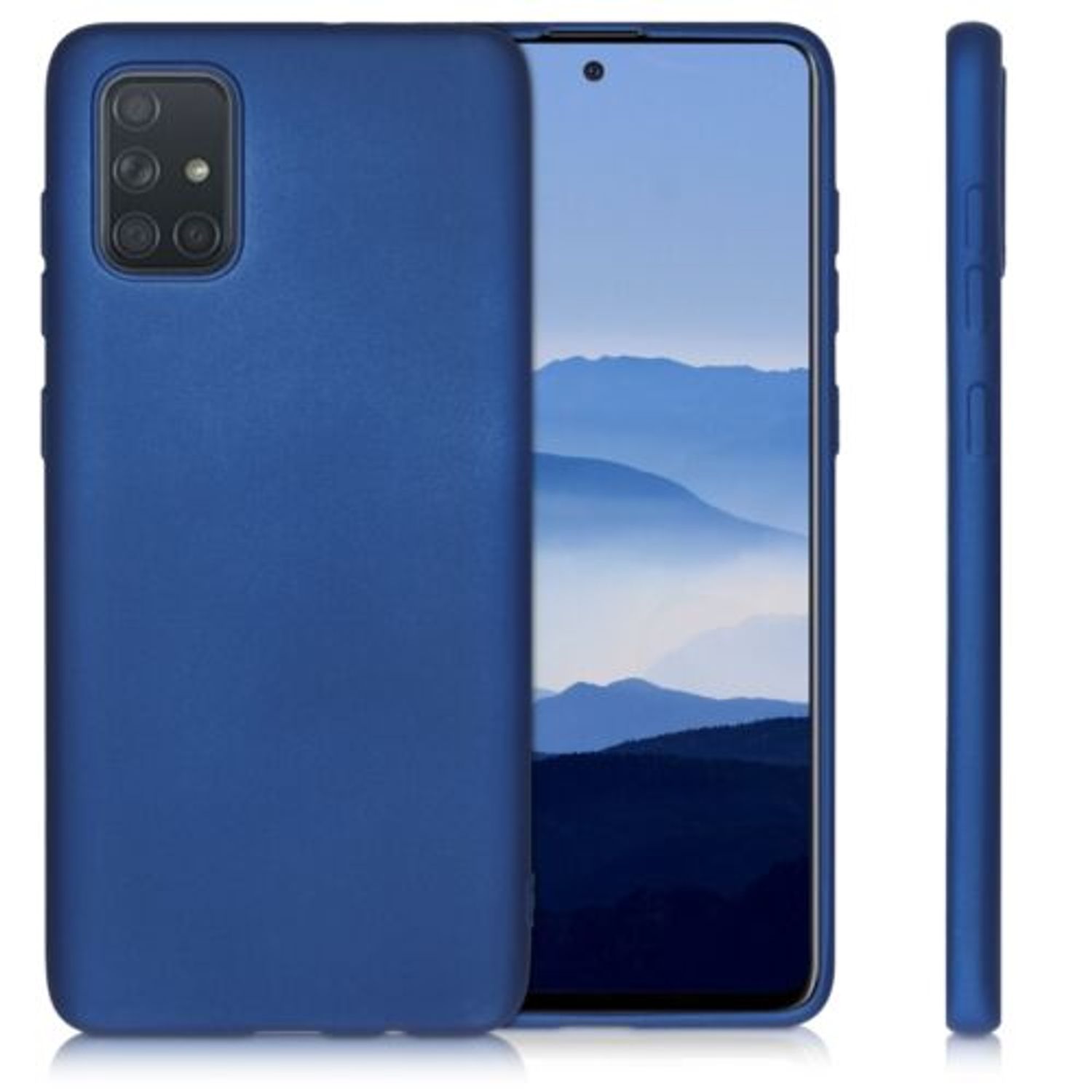 Husa pentru Samsung Galaxy A71, Silicon, Albastru, 51213.64 fotografia produsului View 15 L