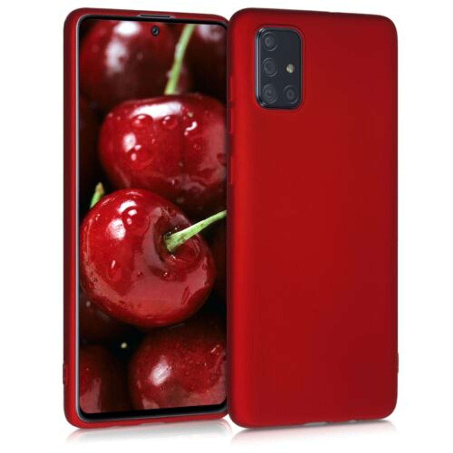 Husa pentru Samsung Galaxy A71, Silicon, Rosu, 51213.36 fotografia produsului