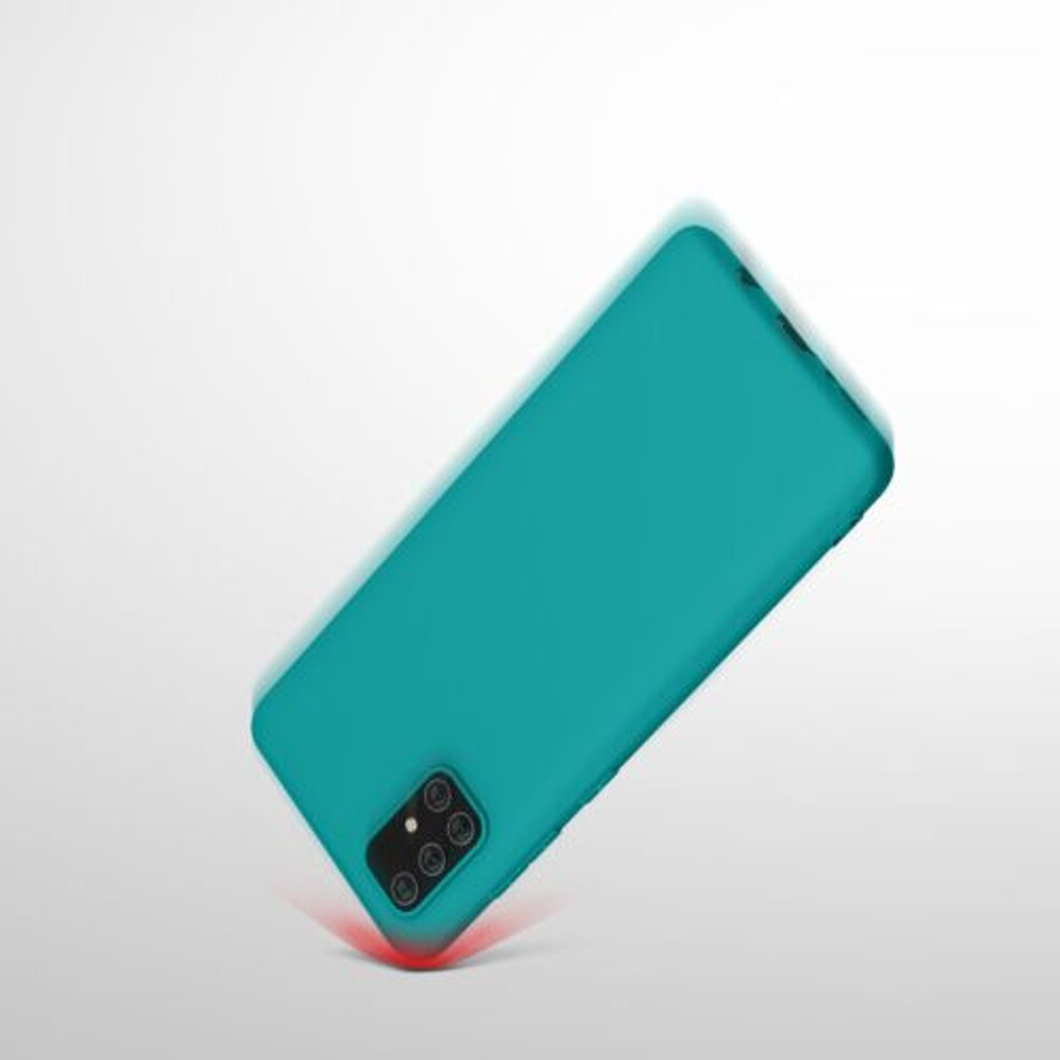 Husa pentru Samsung Galaxy A71, Silicon, Verde, 51208.57 fotografia produsului View 10 L
