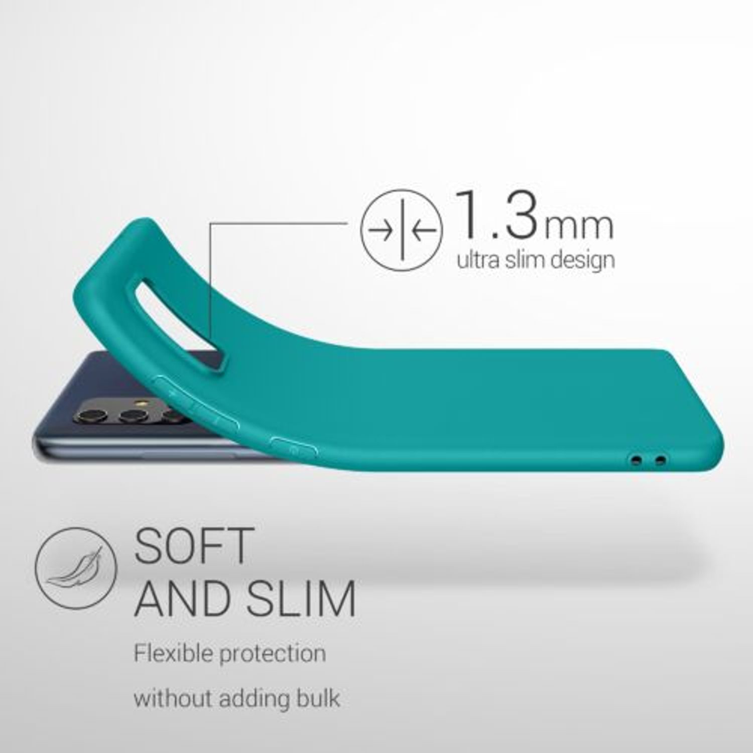 Husa pentru Samsung Galaxy A71, Silicon, Verde, 51208.57 fotografia produsului View 3 L