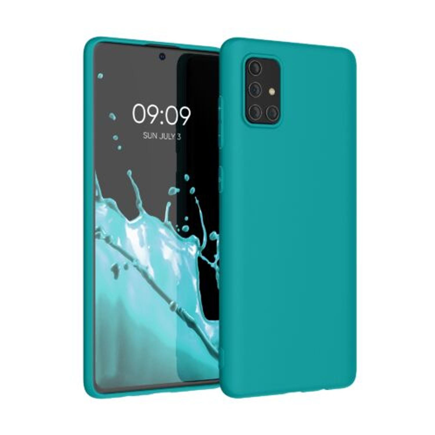 Husa pentru Samsung Galaxy A71, Silicon, Verde, 51208.57 fotografia produsului