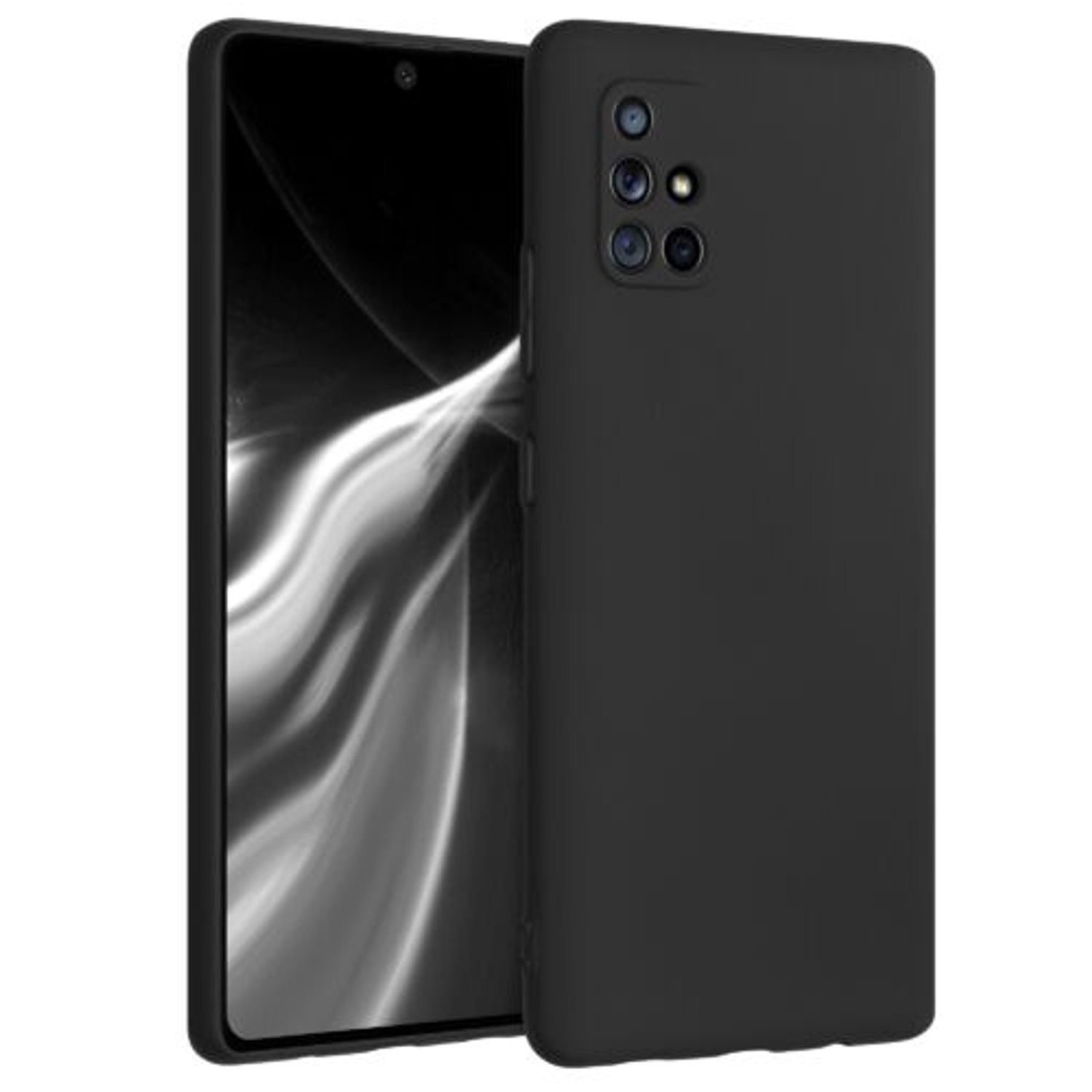 Husa pentru Samsung Galaxy A71 5G, Silicon, Negru, 53020.47 fotografia produsului