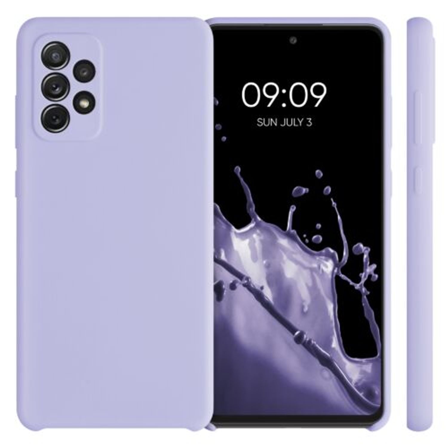 Husa pentru Samsung Galaxy A72, Silicon, Mov, 54359.139 fotografia produsului View 3 L