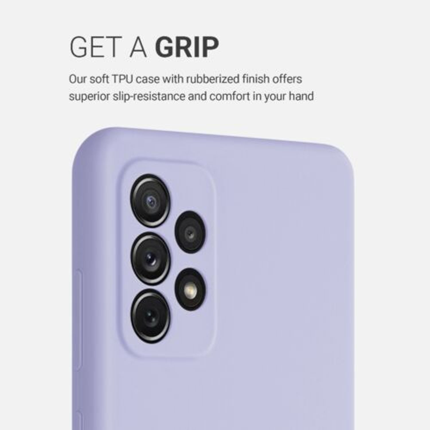 Husa pentru Samsung Galaxy A72, Silicon, Mov, 54359.139 fotografia produsului View 5 L