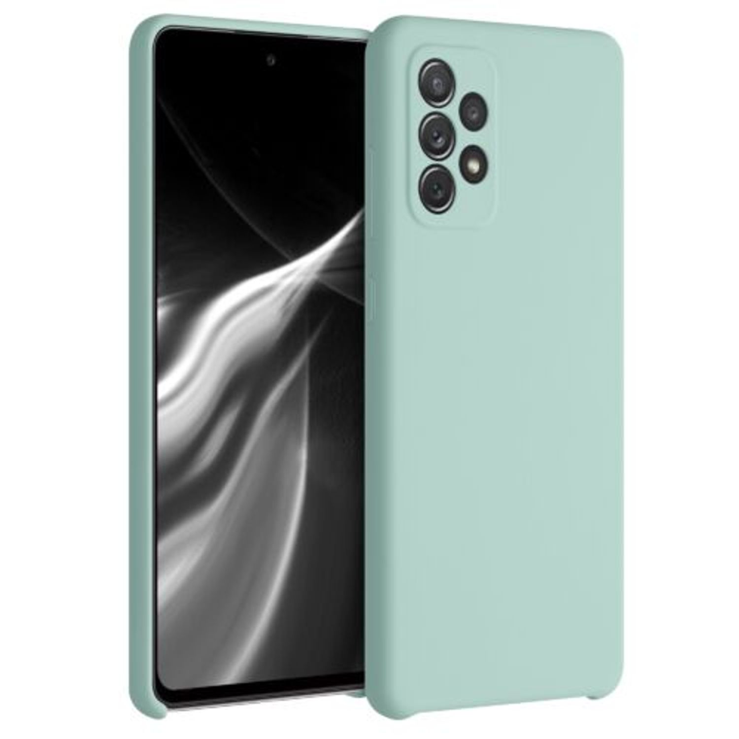 Husa pentru Samsung Galaxy A72, Silicon, Verde, 54359.50 fotografia produsului
