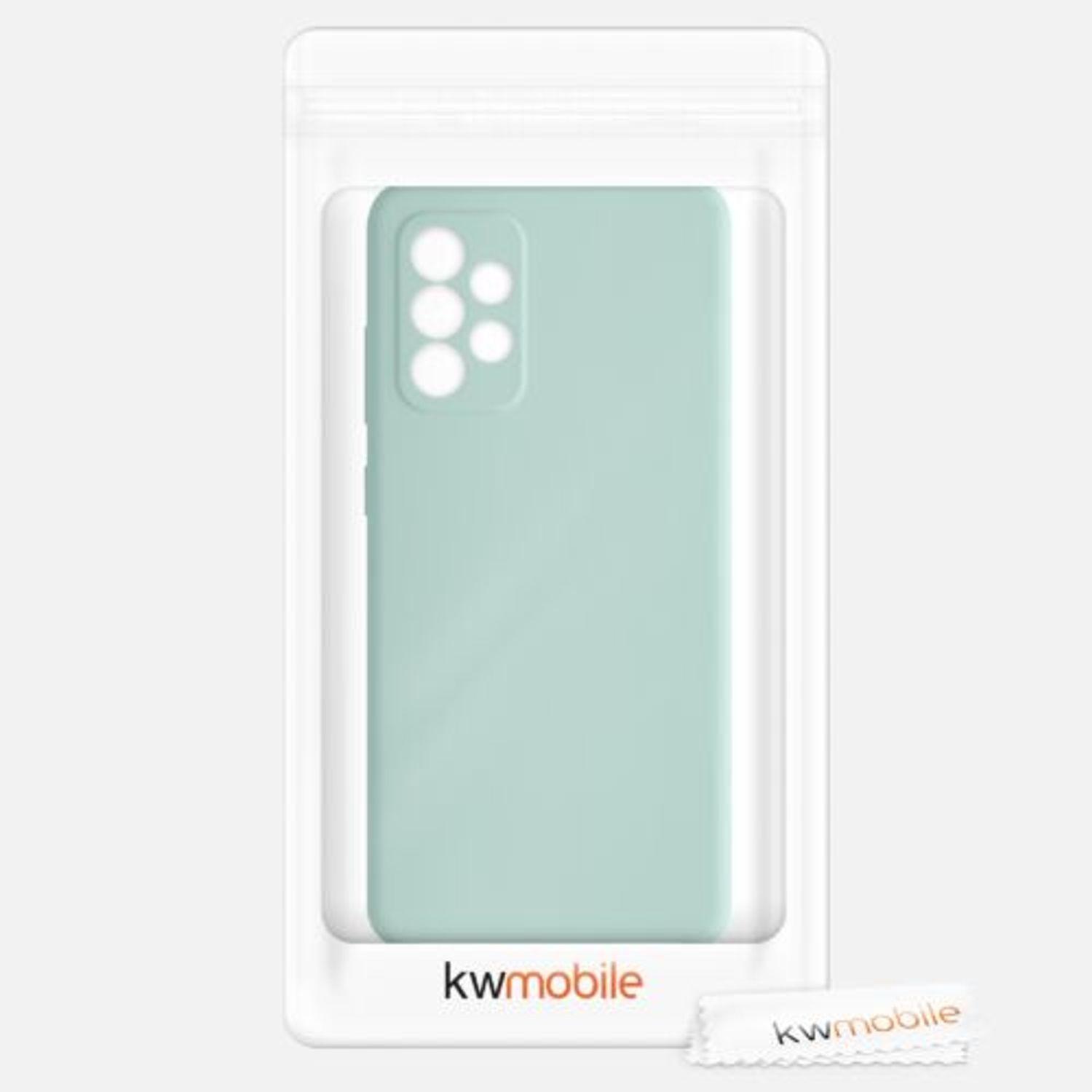 Husa pentru Samsung Galaxy A72, Silicon, Verde, 54359.50 fotografia produsului View 7 L